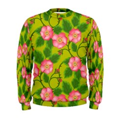 Roses Flowers Pattern Men s Sweatshirt by Vaneshart