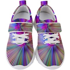 Rays Colorful Laser Ray Light Kids  Velcro Strap Shoes by Bajindul