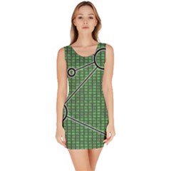 Network Communication Technology Bodycon Dress by Bajindul