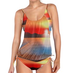 Sunset Water River Sea Sunrays Tankini Set by Mariart