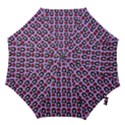 Girl Flower Pattern Lilac Hook Handle Umbrellas (Medium) View1