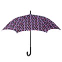 Girl Flower Pattern Lilac Hook Handle Umbrellas (Medium) View3