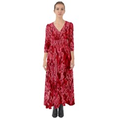 Background Abstract Surface Red Button Up Boho Maxi Dress by Wegoenart