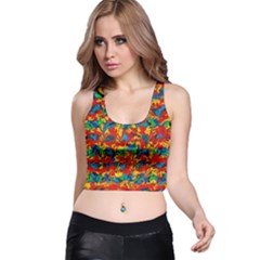 Abstract 42 Racer Back Crop Top by ArtworkByPatrick