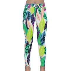 Leaves  Classic Yoga Leggings by Sobalvarro