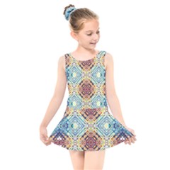 Pattern Kids  Skater Dress Swimsuit by Sobalvarro