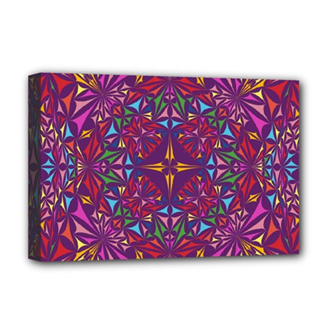 Kaleidoscope  Deluxe Canvas 18  X 12  (stretched) by Sobalvarro