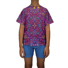 Kaleidoscope  Kids  Short Sleeve Swimwear by Sobalvarro