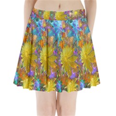 Apo Flower Power  Pleated Mini Skirt by WolfepawFractals