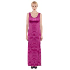 Love To One Color To Love Thigh Split Maxi Dress by pepitasart