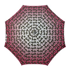 Retro Girl Daisy Chain Pattern Golf Umbrellas by snowwhitegirl