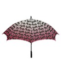 Retro Girl Daisy Chain Pattern Golf Umbrellas View3