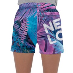 Neon Love Back Neon Love Front Sleepwear Shorts by Lovemore