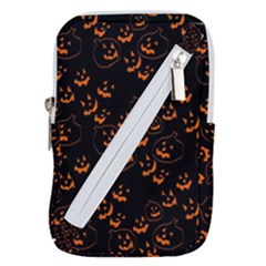 Jack O Lanterns Belt Pouch Bag (large) by bloomingvinedesign