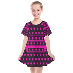 Polka Dots Two Times 8 Black Kids  Smock Dress by impacteesstreetwearten