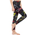 Random Paint Splats Background Lightweight Velour Classic Yoga Leggings View4