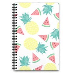 Vector Seamless Pattern With Pineapples 5 5  X 8 5  Notebook by Vaneshart