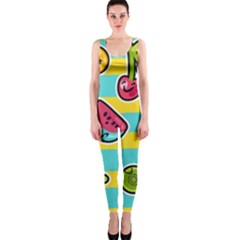 Summer Fruits Patterns One Piece Catsuit by Vaneshart