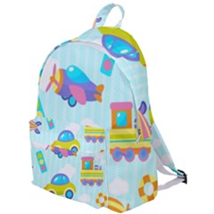 Transport Toy Seamless Pattern The Plain Backpack by Vaneshart