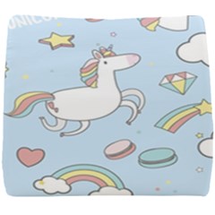 Unicorn Seamless Pattern Background Vector Seat Cushion by Sobalvarro