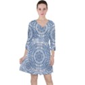 Boho Pattern Style Graphic Vector Ruffle Dress View1