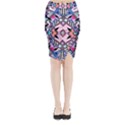 Marble Texture Print Fashion Style Patternbank Vasare Nar Abstract Trend Style Geometric Midi Wrap Pencil Skirt View1