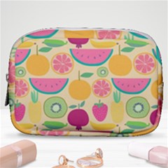 Seamless Pattern With Fruit Vector Illustrations Gift Wrap Design Make Up Pouch (small) by Vaneshart