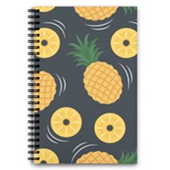 Seamless Pattern Pineapple Pattern 5 5  X 8 5  Notebook by Vaneshart