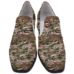 Fabric Camo Protective Women Slip On Heel Loafers by HermanTelo