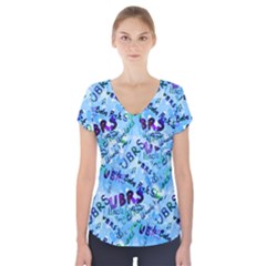 Ubrs Short Sleeve Front Detail Top by Rokinart