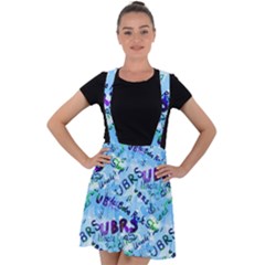 Ubrs Velvet Suspender Skater Skirt by Rokinart