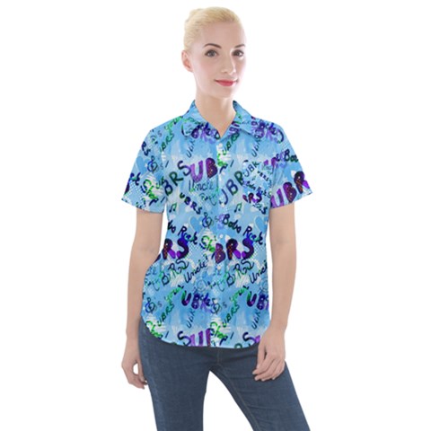 Ubrs Women s Short Sleeve Pocket Shirt by Rokinart