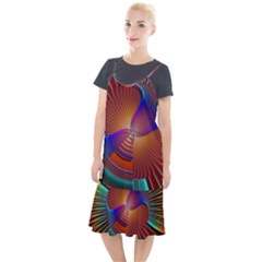 Lines Rays Background Light Rainbow Camis Fishtail Dress by Bajindul