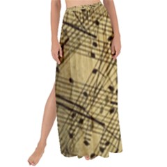 Music Nuts Sheet Maxi Chiffon Tie-up Sarong by Mariart