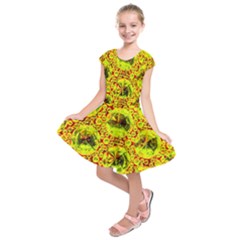 Cut Glass Beads Kids  Short Sleeve Dress by essentialimage