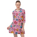 Candy Pattern Mini Skater Shirt Dress View1