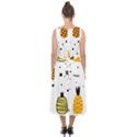 Pineapples Midi Tie-Back Chiffon Dress View2