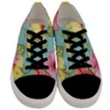 Hibiscus Men s Low Top Canvas Sneakers View1