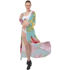 Hibiscus Maxi Chiffon Beach Wrap by Sobalvarro