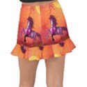 Wonderful Fantasy Horse In A Autumn Landscape Fishtail Mini Chiffon Skirt View2