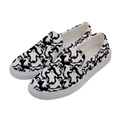 Ghosts Women s Canvas Slip Ons by bloomingvinedesign