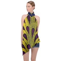 African Print 90203-2 1 7d21e910-24fa-44d5-8c96-c6d288ecac62 1000x-3000x3000 Halter Asymmetric Satin Top by ThatsWraps