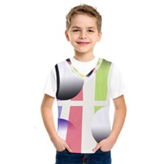 Retro Sphreres And Lines Kids  Sportswear by snowwhitegirl