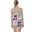 Retro Sphreres And Lines Boyleg Tankini Set  View2