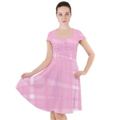 Pink Ribbon Cap Sleeve Midi Dress by snowwhitegirl