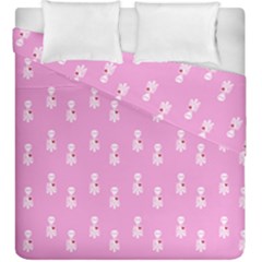 Skeleton Pink Duvet Cover Double Side (king Size) by snowwhitegirl