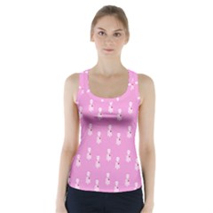 Skeleton Pink Racer Back Sports Top by snowwhitegirl