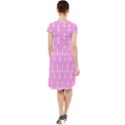 Skeleton Pink Cap Sleeve Midi Dress View2