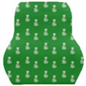 Skeleton Green Background Car Seat Back Cushion  View1