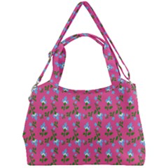 Carnation Pattern Pink Double Compartment Shoulder Bag by snowwhitegirl